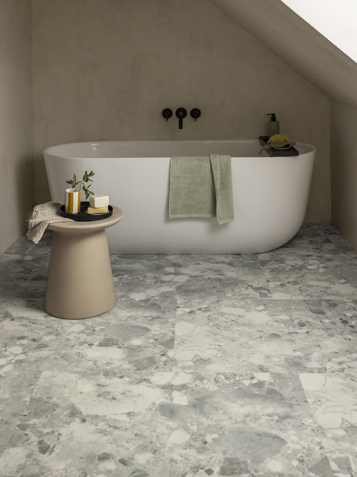 Piazza Montara: Beautifully designed LVT stone flooring from the
